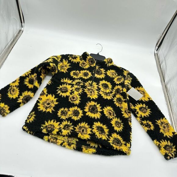 Treasure & bond girls sunflower fleece  jacket - Picture 1 of 5